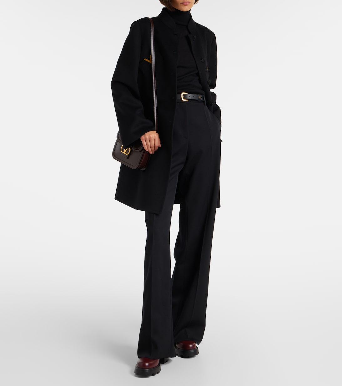VLogo Signature 90皮革及踝靴 | Valentino Garavani