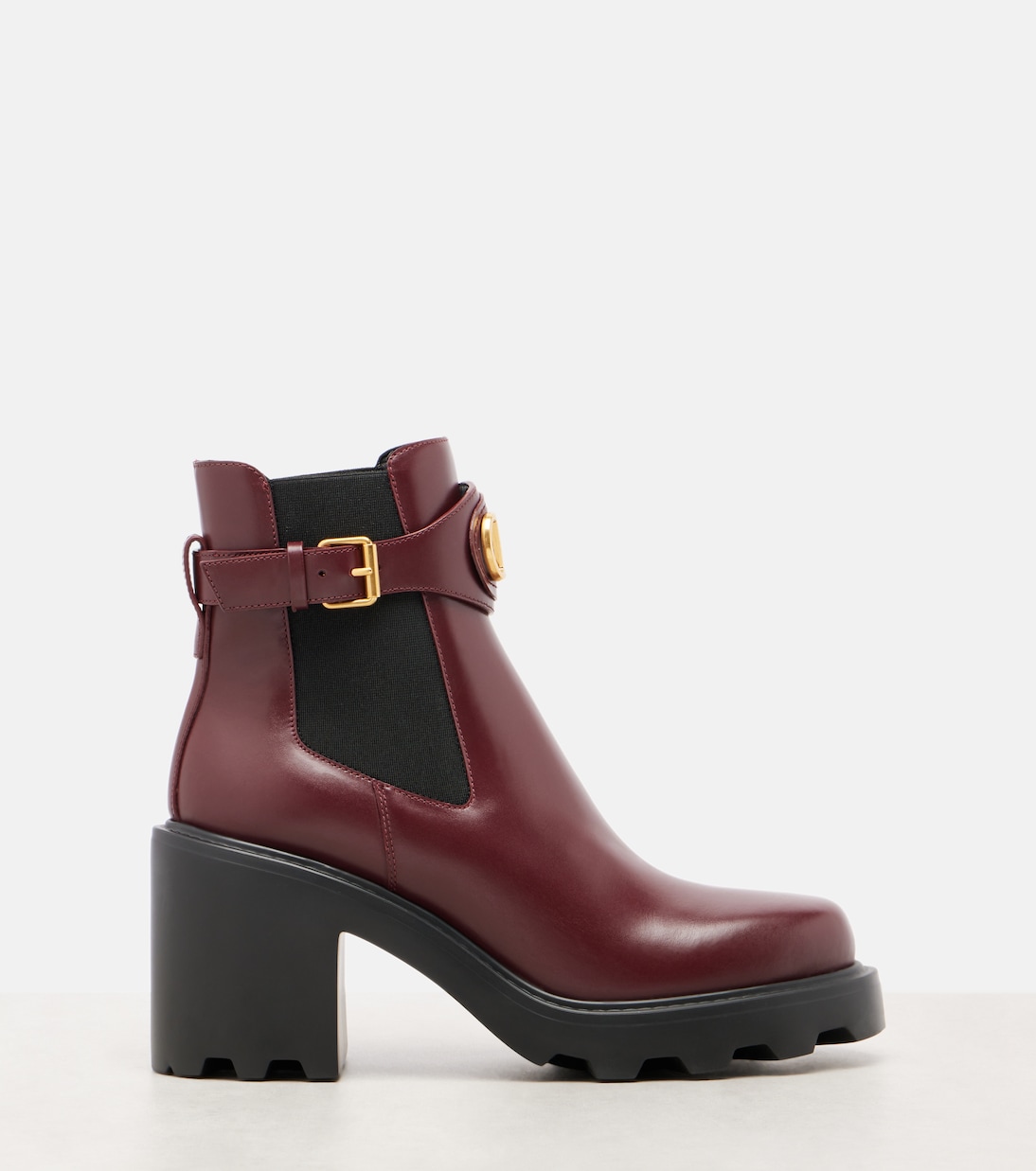 VLogo Signature 90皮革及踝靴 | Valentino Garavani