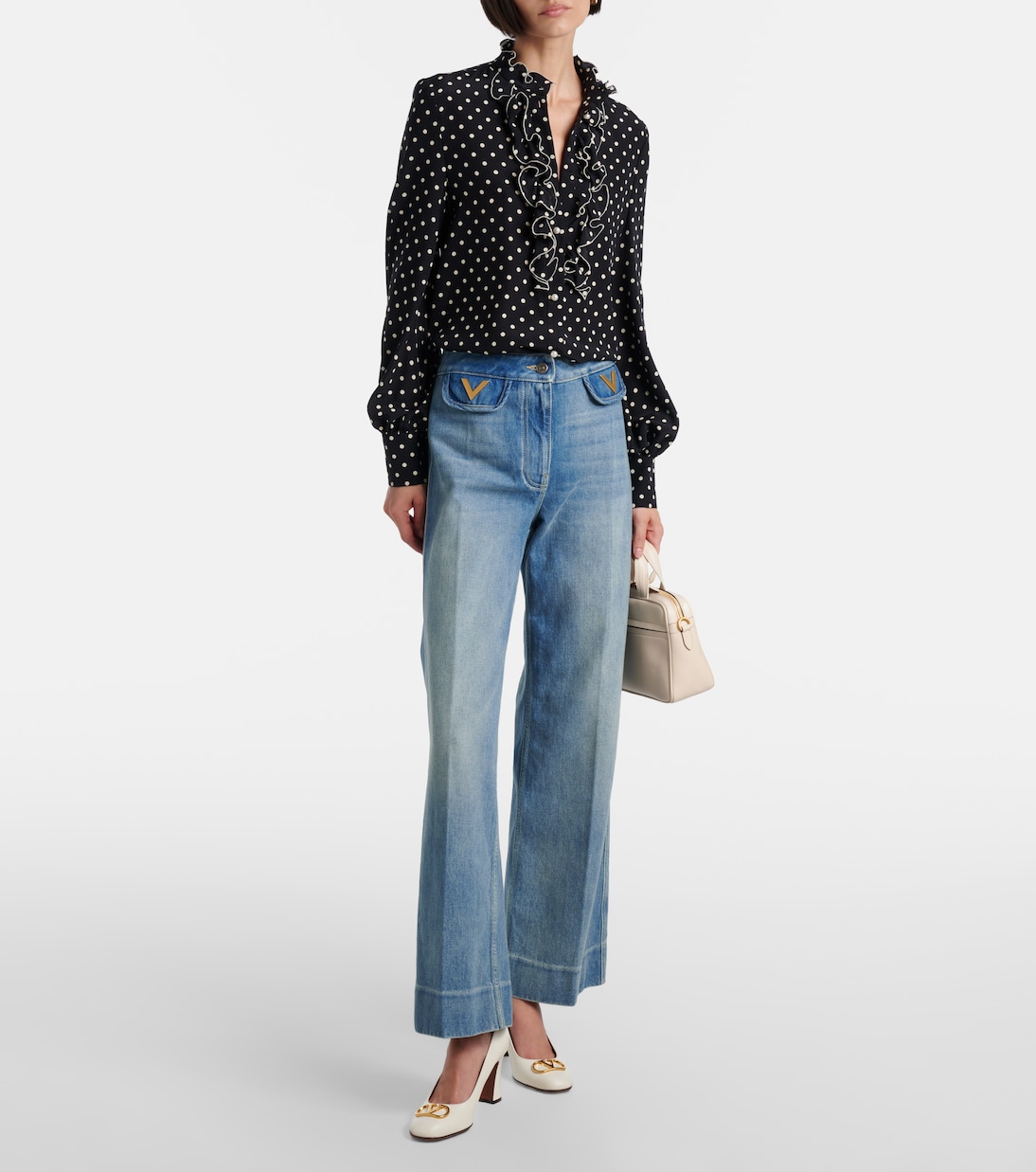 Pumps VLogo Signature 80 aus Leder | Valentino Garavani