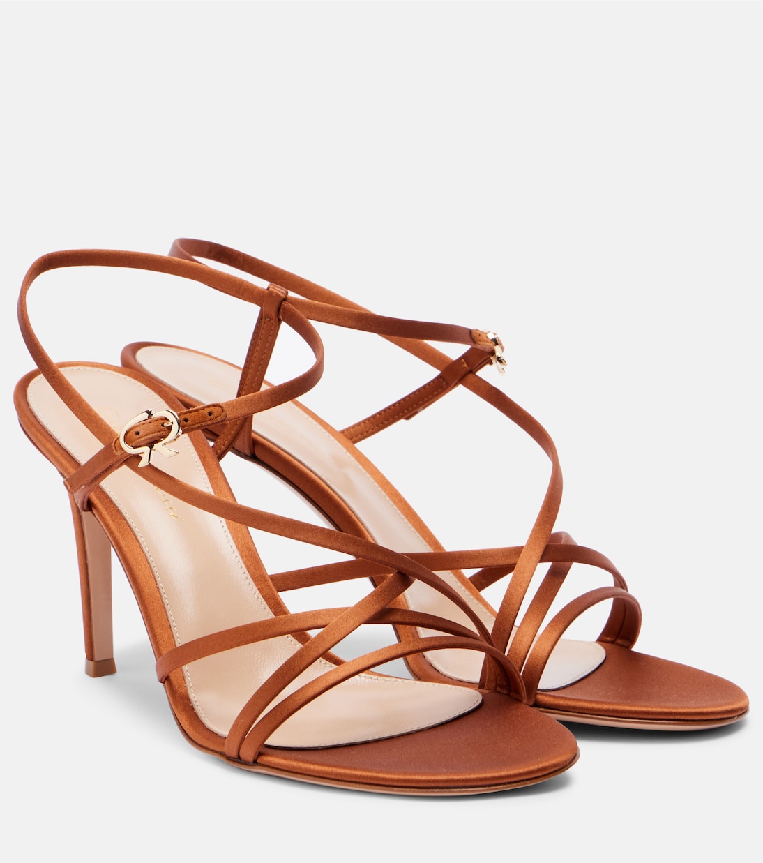 Strappy 85 satin sandals | Gianvito Rossi
