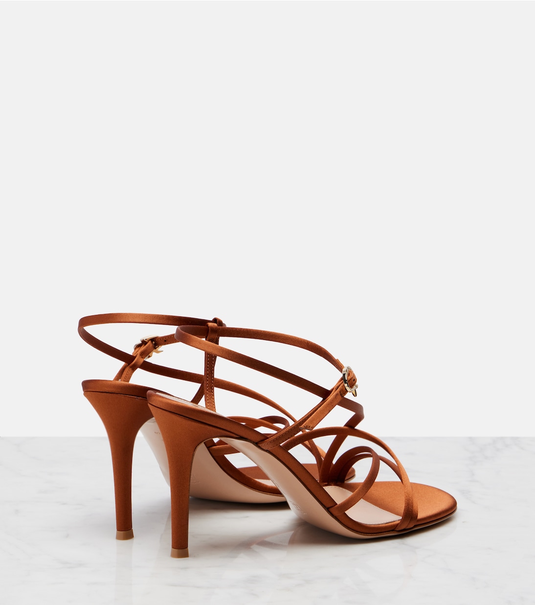 Strappy 85 satin sandals | Gianvito Rossi