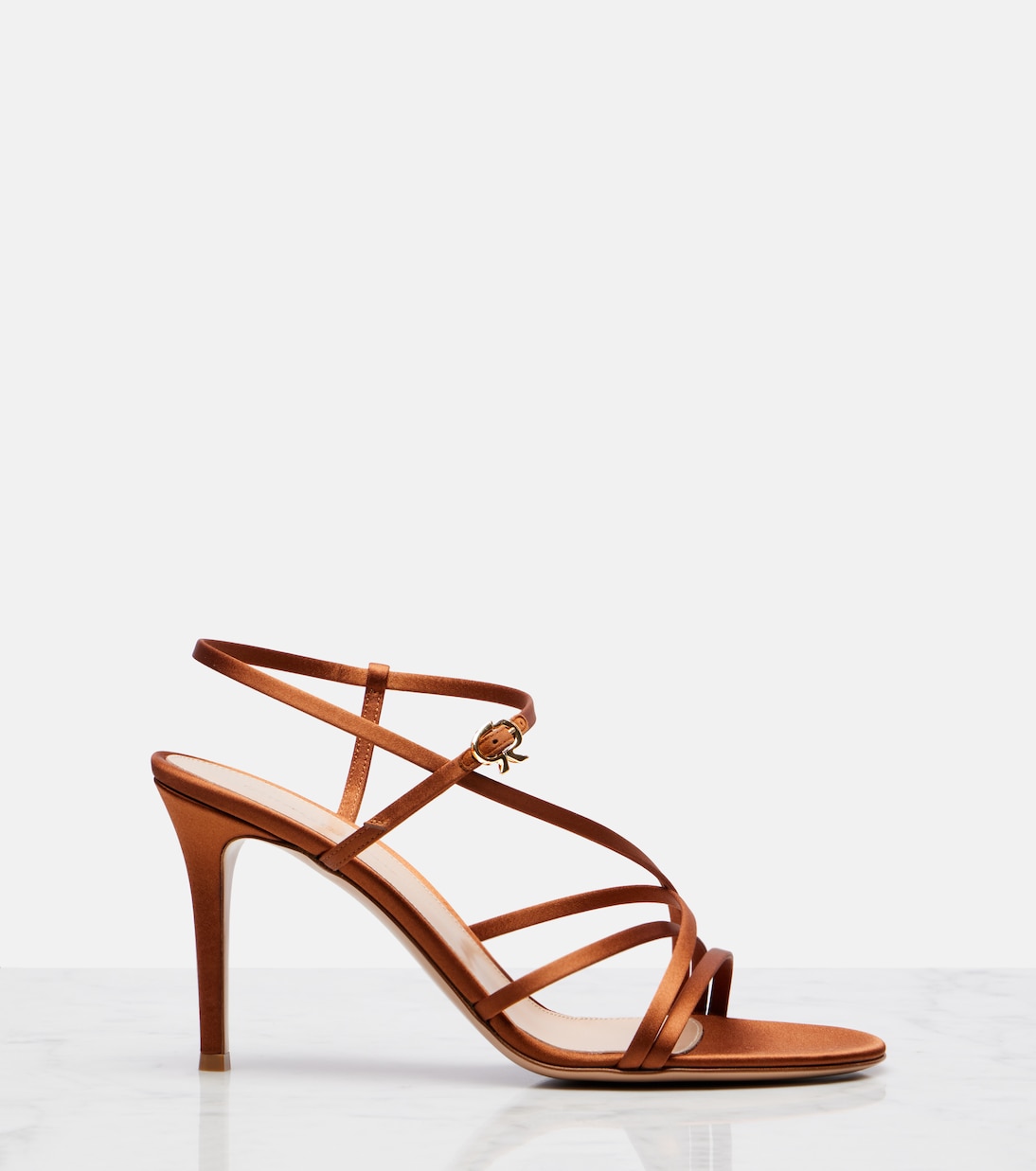 Strappy 85 satin sandals | Gianvito Rossi