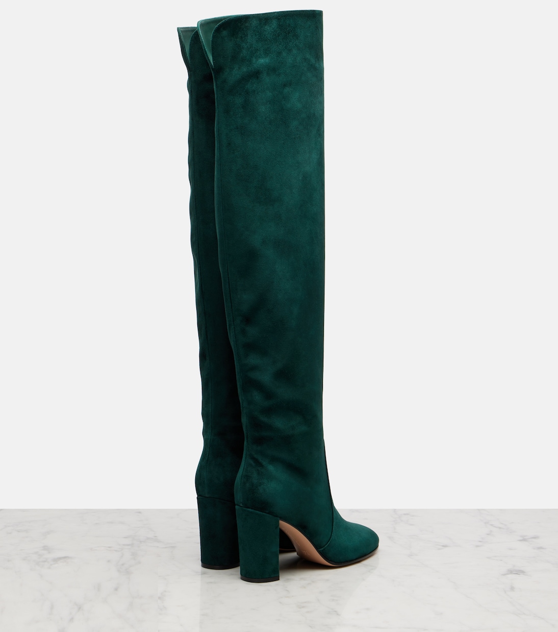 绒面革过膝靴 | Gianvito Rossi