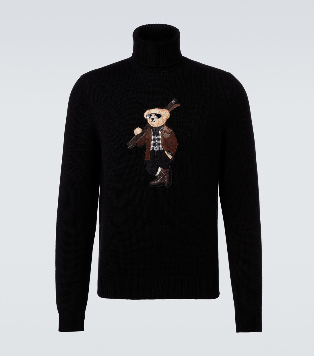 Embroidered cashmere turtleneck sweater | Ralph Lauren Purple Label