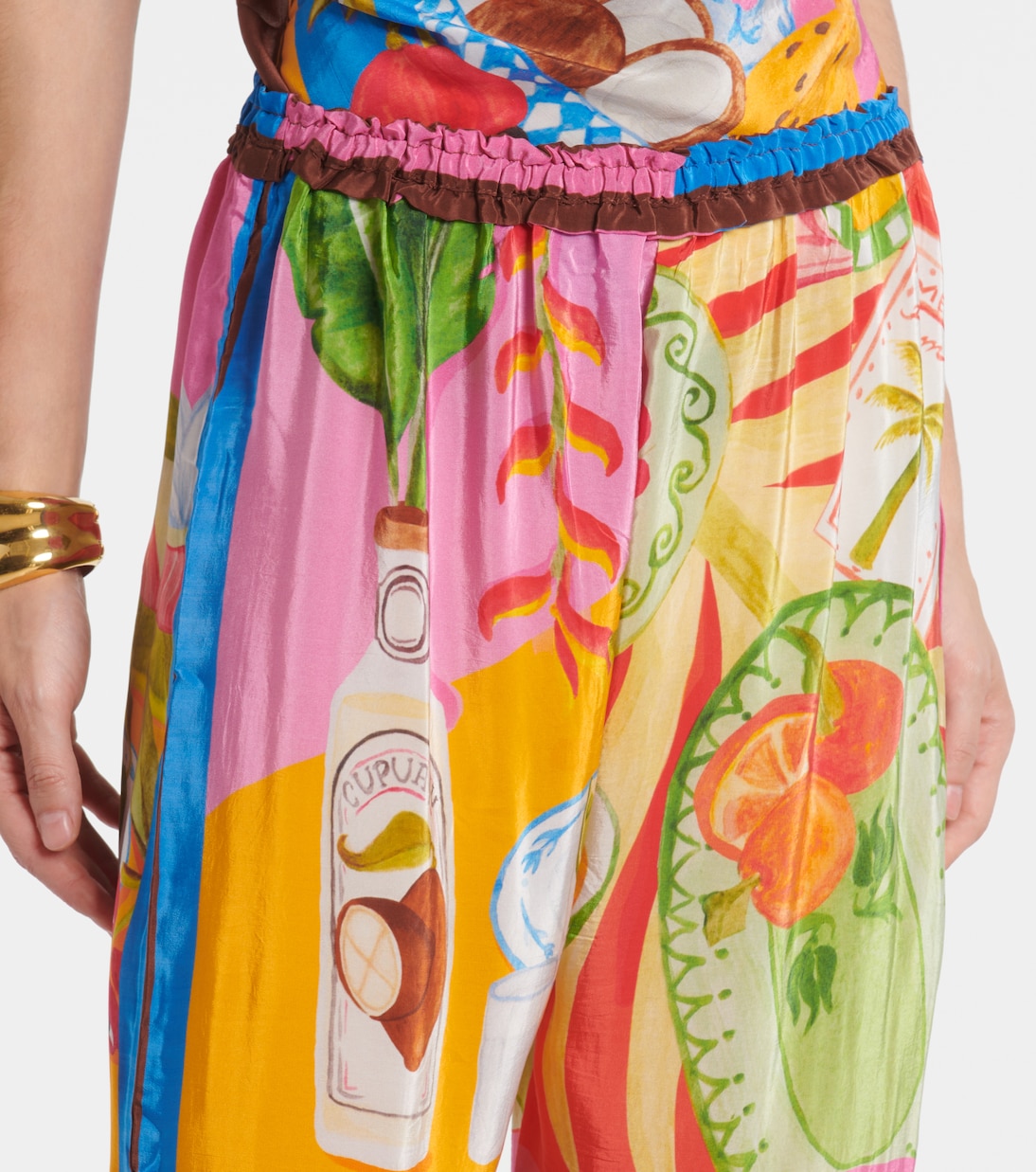 Summer Picnic printed wide-leg pants | Farm Rio