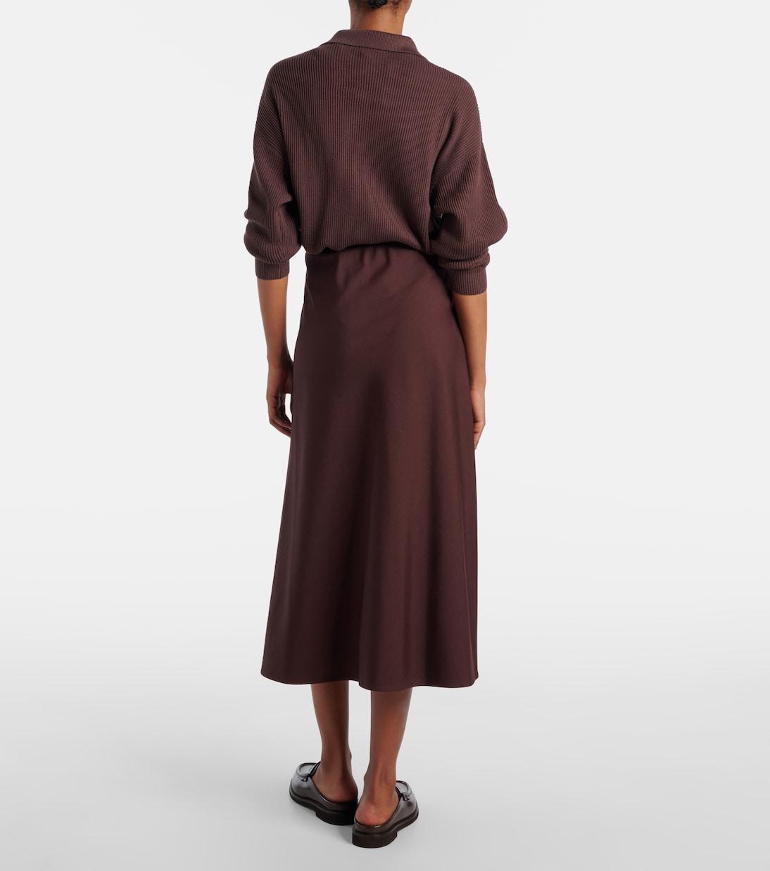 Wool-blend midi skirt | Brunello Cucinelli