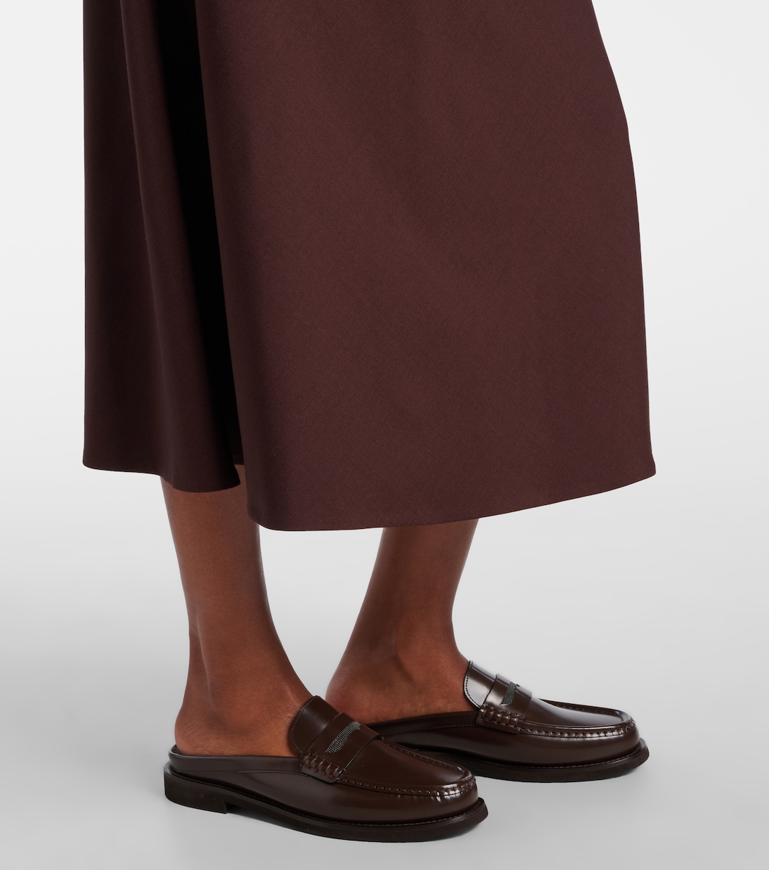 Wool-blend midi skirt | Brunello Cucinelli