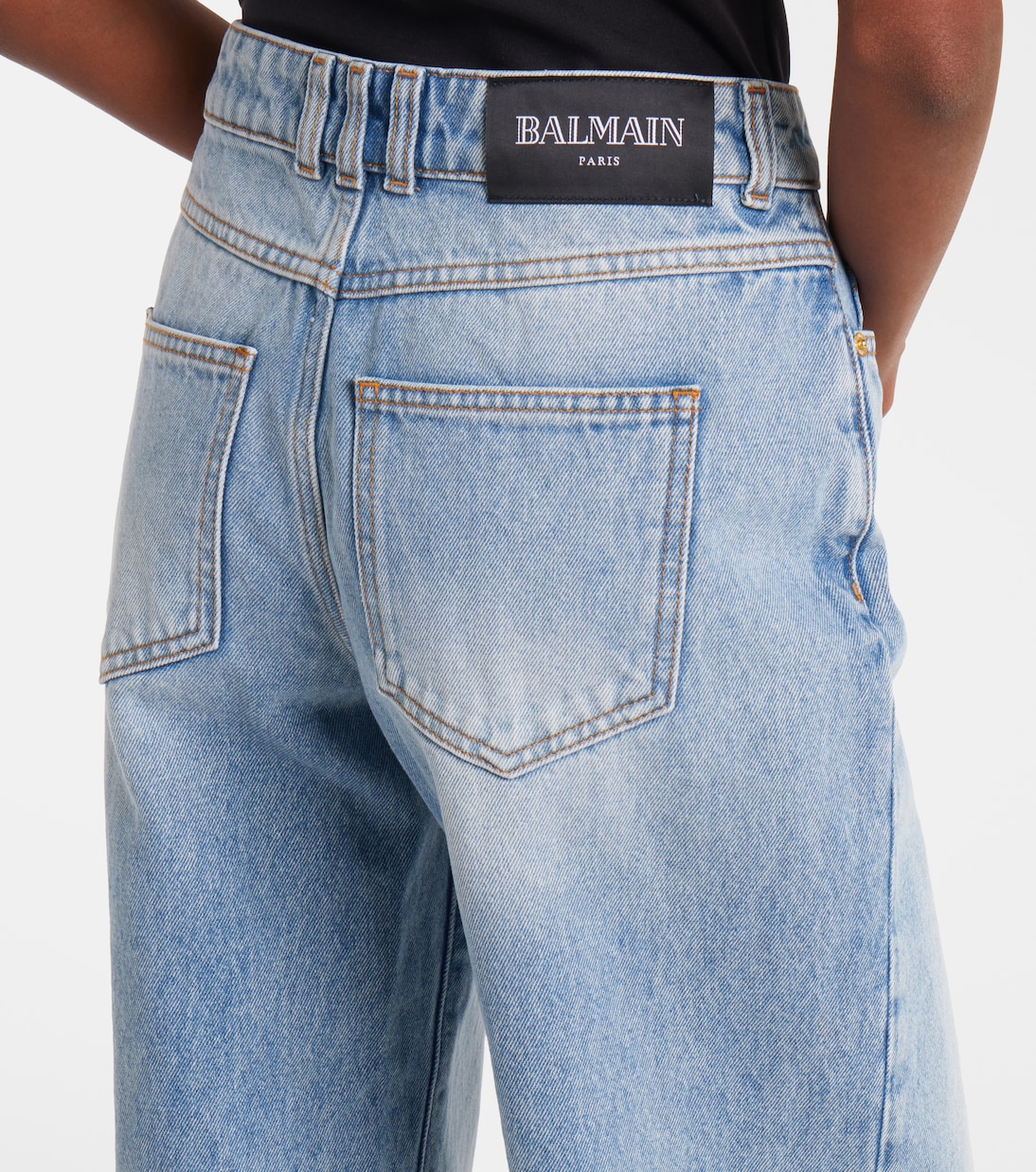 Mid-rise wide-leg jeans | Balmain