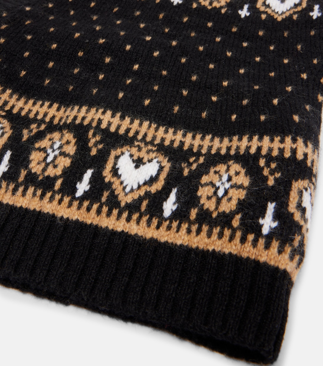 Caspian Fair Isle cashmere hood | Khaite