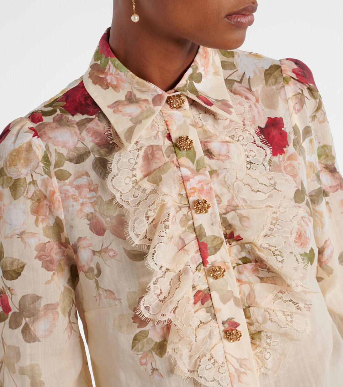 Hypnotic floral ramie blouse | Zimmermann