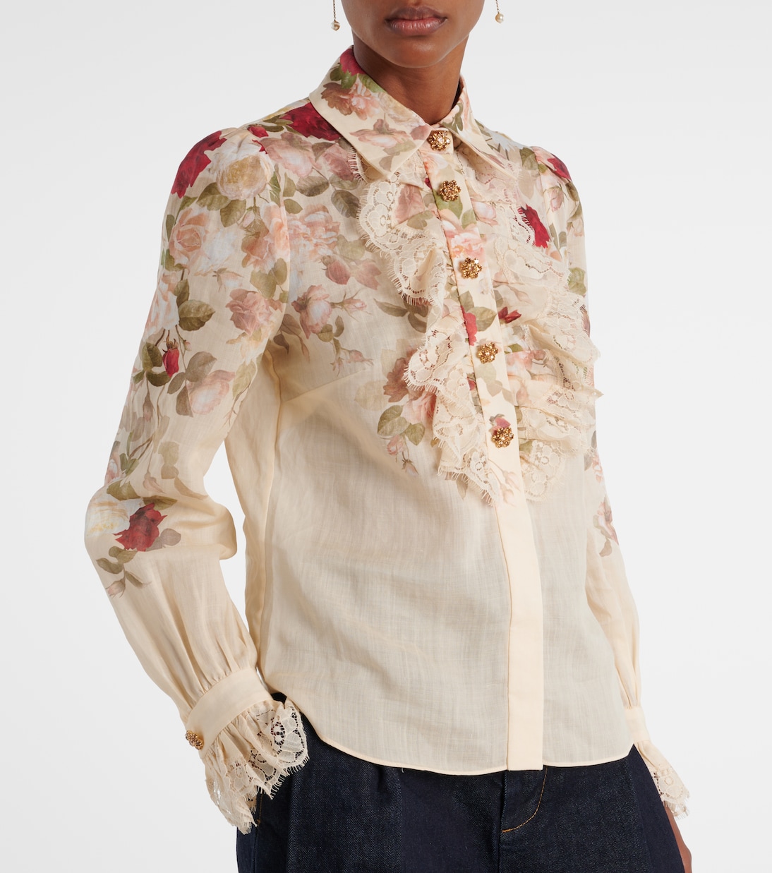 Hypnotic floral ramie blouse | Zimmermann