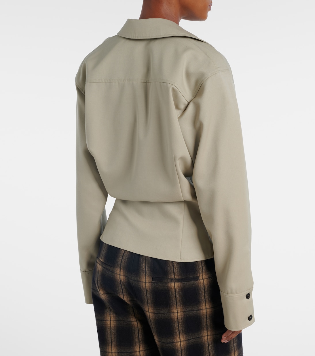 드레이프 울 셔츠 | The Attico