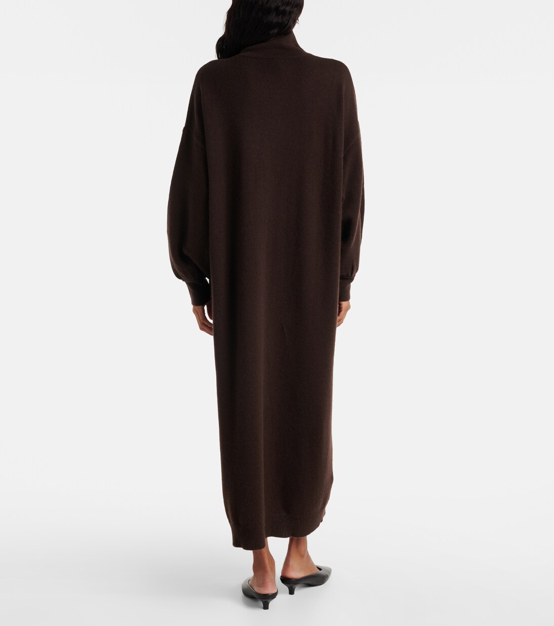 Turtleneck wool and cashmere sweater dress | Jardin des Orangers