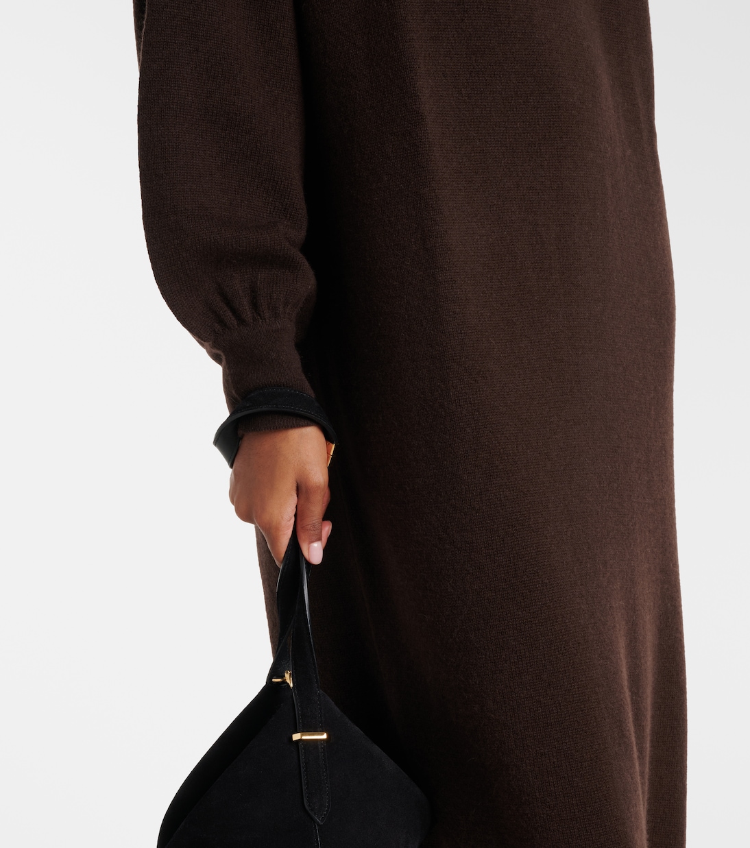 Turtleneck wool and cashmere sweater dress | Jardin des Orangers
