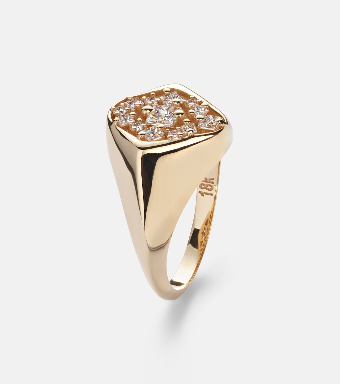 La Fantaisie 18kt gold ring with diamonds | Suzanne Kalan