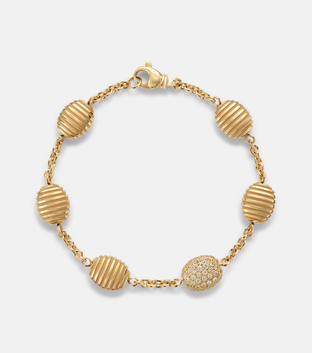 Bracelet Isla Gare en or 18 ct et diamants | Pamela Zamore