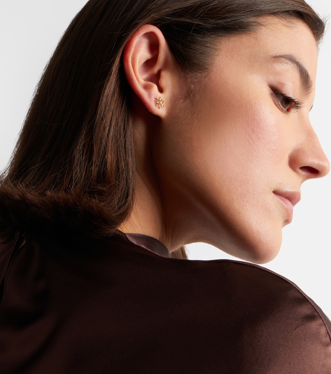 Ohrringe Burst Small aus 14kt Gelbgold mit Diamanten | Sydney Evan