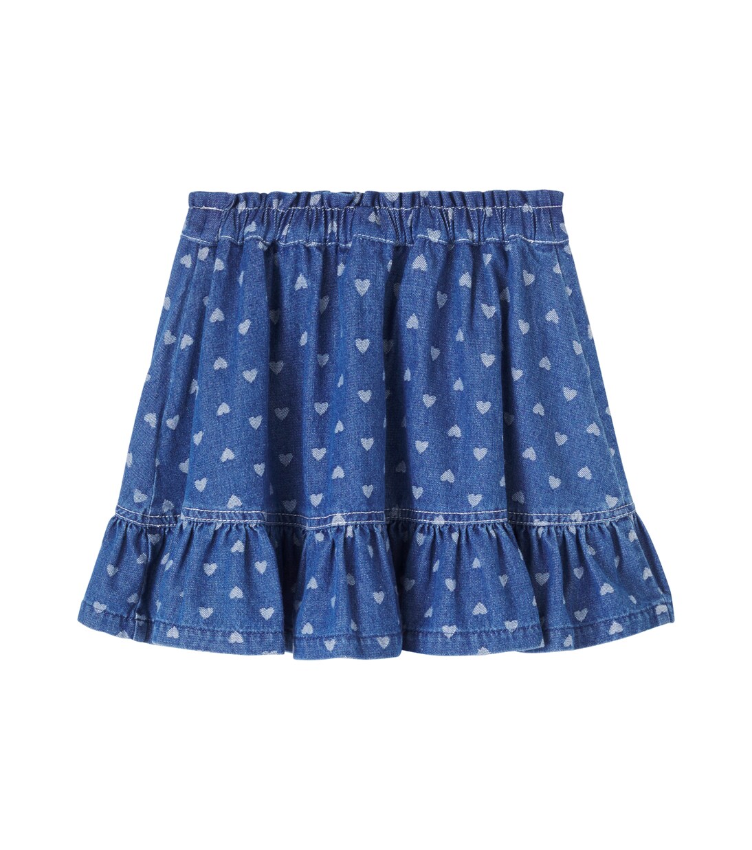 Jupe imprimée en jean  | Zimmermann Kids