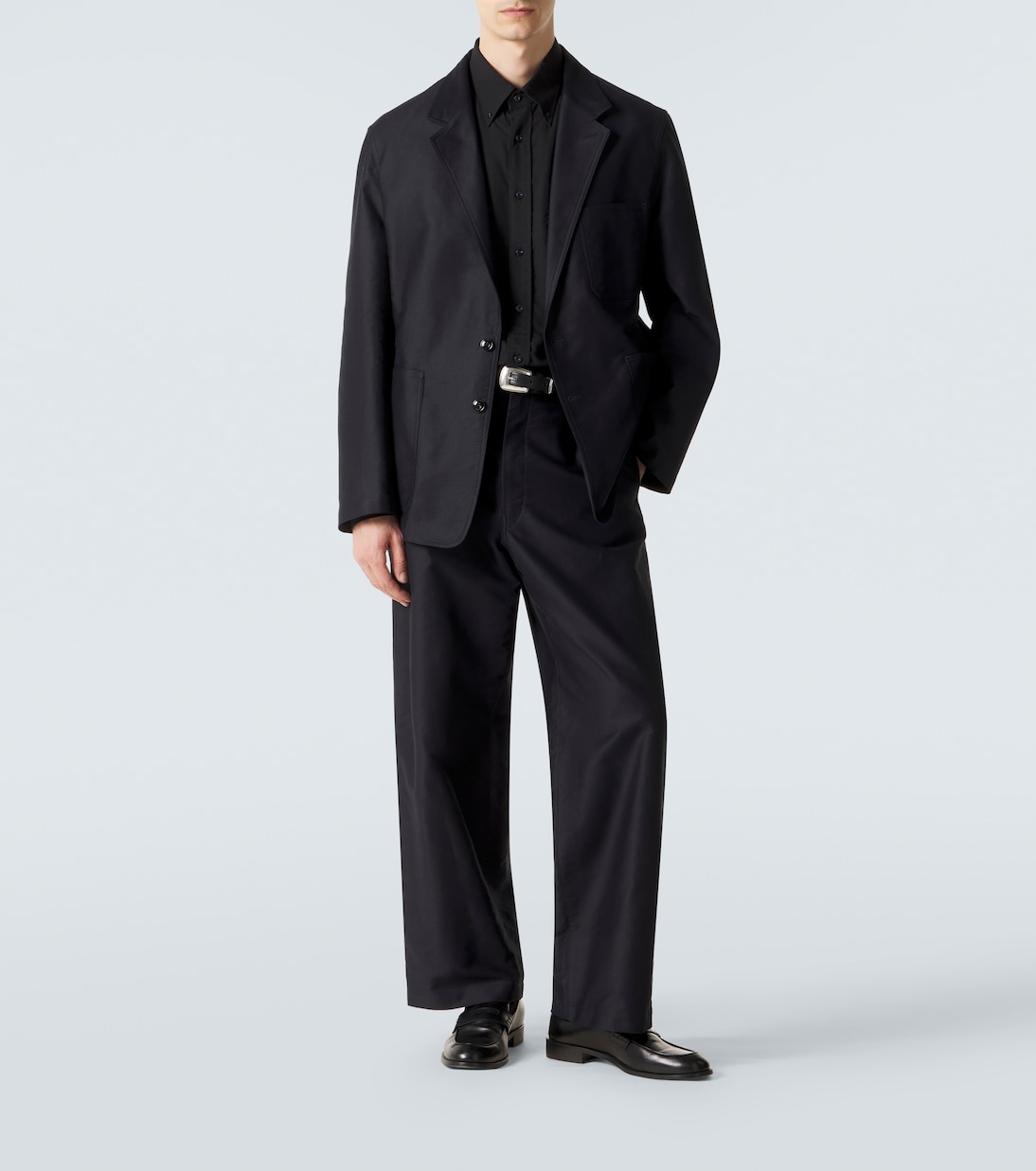 Cotton satin suit jacket | Lemaire
