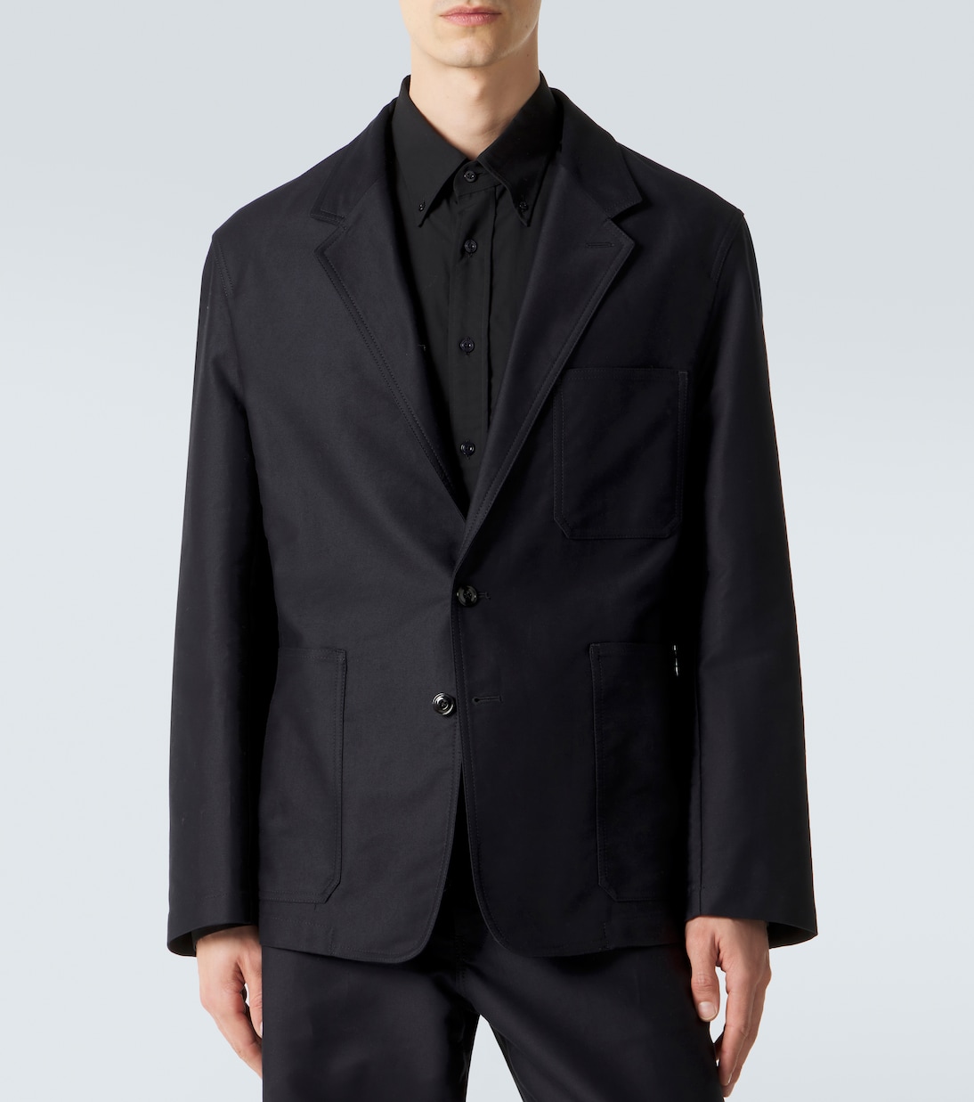 Cotton satin suit jacket | Lemaire