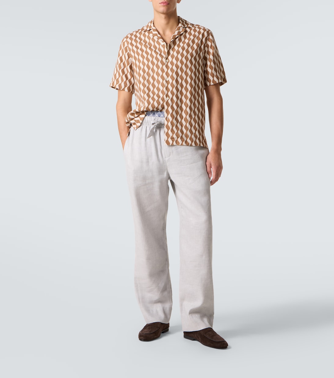 Roberto printed linen shirt | Frescobol Carioca