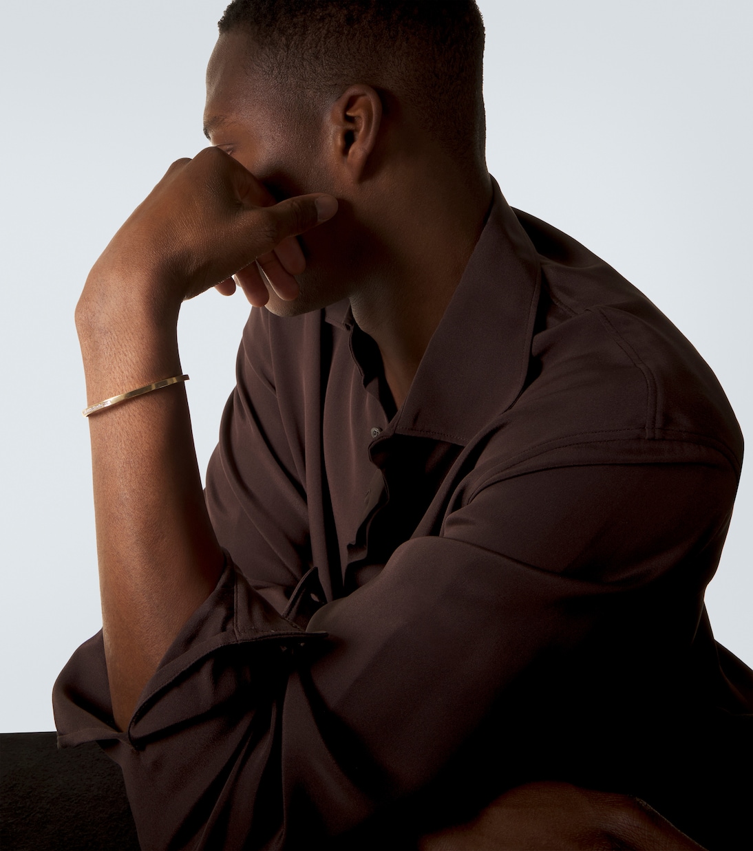 18kt gold (750/1000) bangle with diamonds | Shay Jewelry