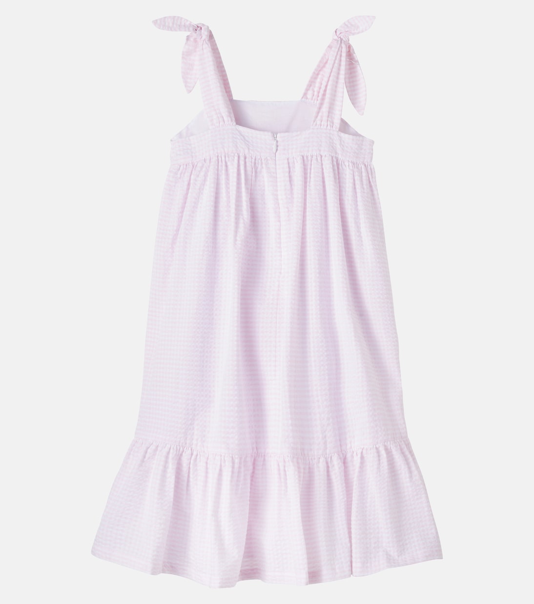 Embroidered gingham cotton dress | Tartine et Chocolat