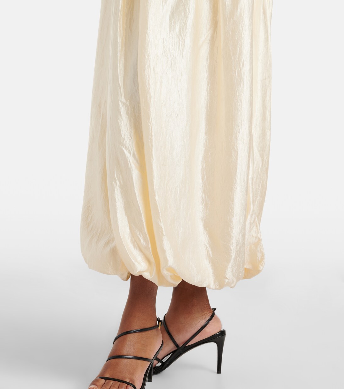 Lace-trimmed maxi dress | Xu Zhi