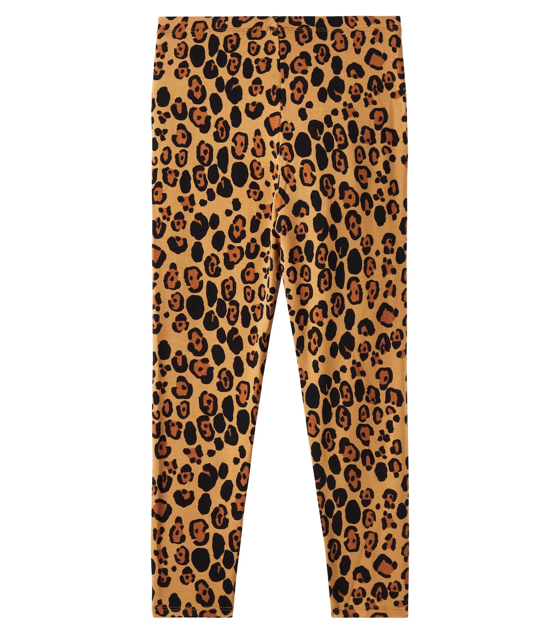 Leopard-print jersey leggings | Mini Rodini