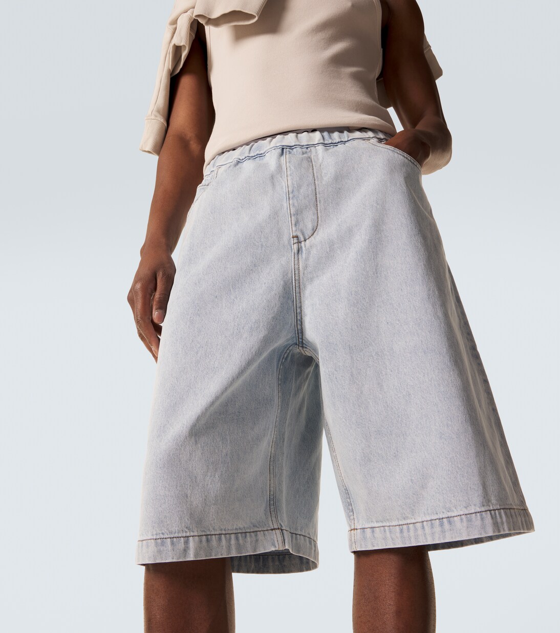 Spar denim Bermuda shorts | Entire Studios