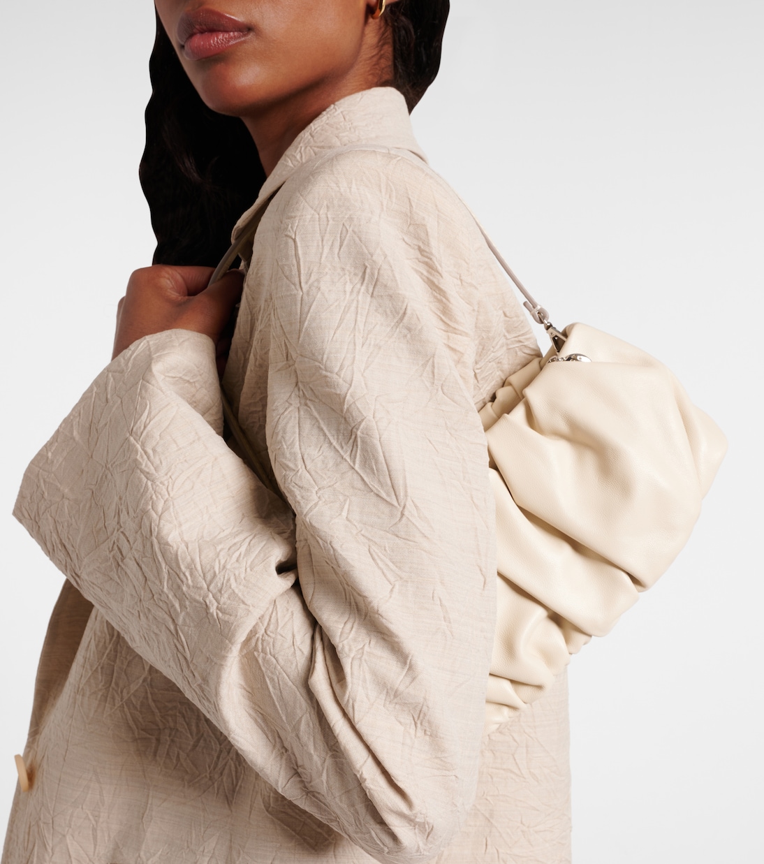 Bean leather shoulder bag | Staud