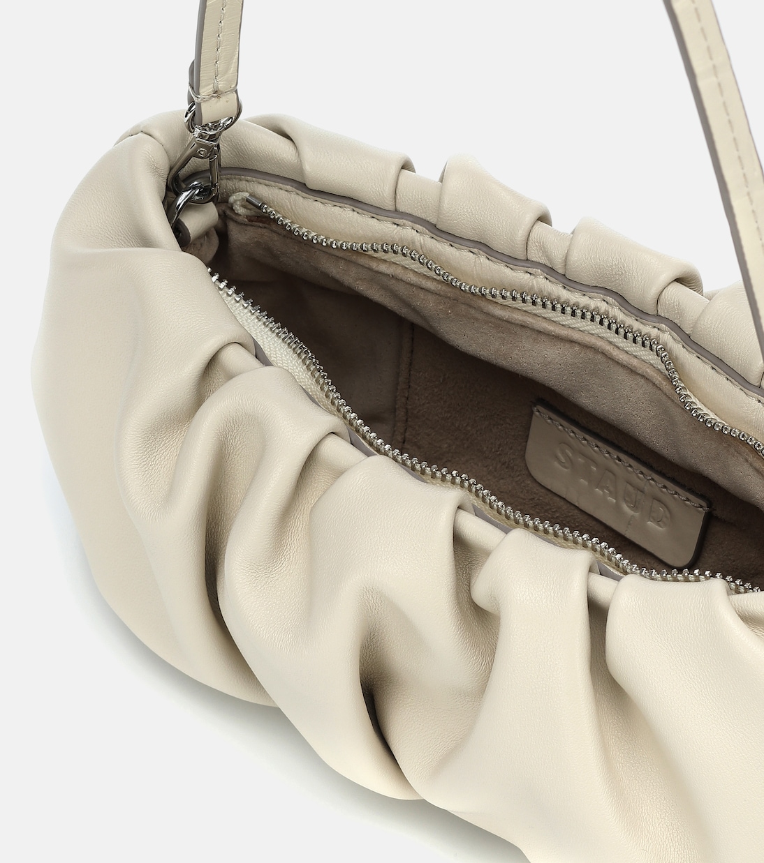 Bean leather shoulder bag | Staud