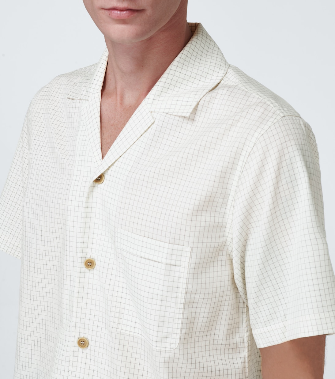 Camisa de bowling de micro cuadros | King & Tuckfield