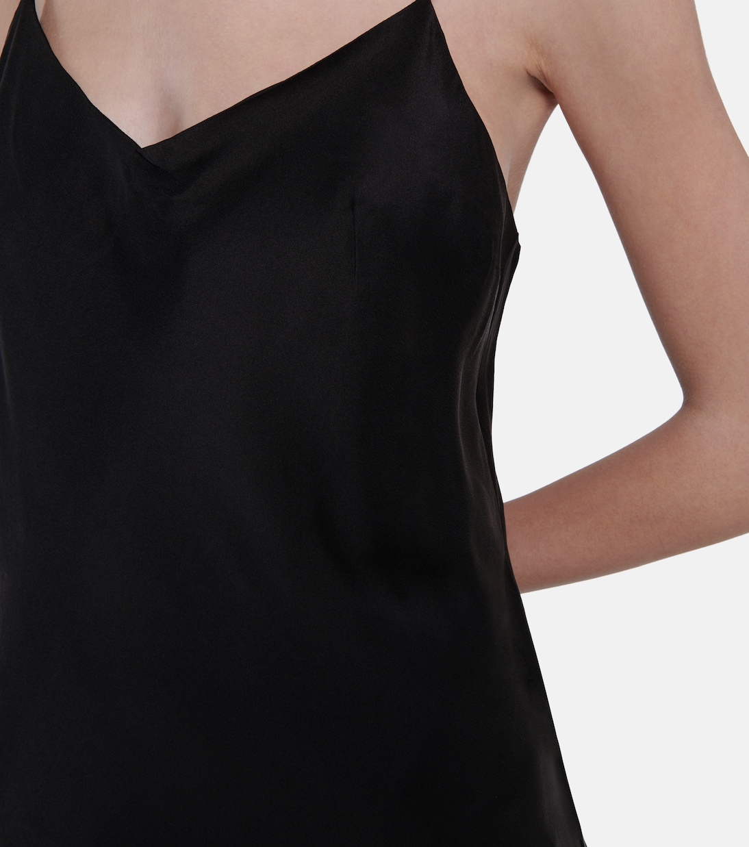 Midikleid Lyon aus Seidensatin | Asceno