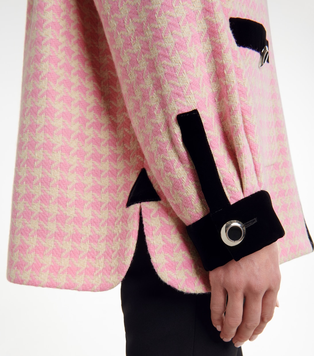 Checked wool-blend jacket | Miu Miu