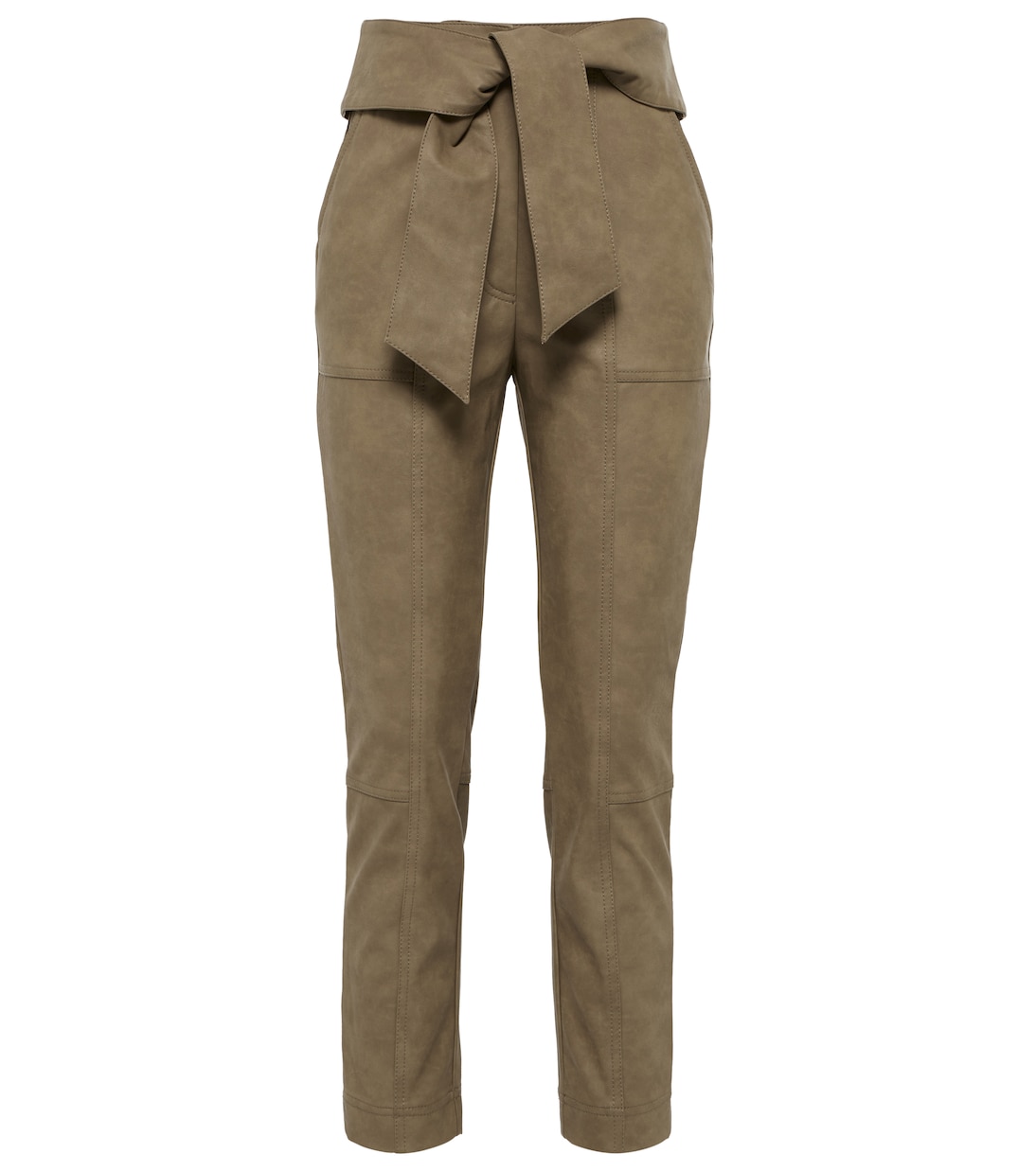 Pantalon Tessa en cuir synthétique à taille haute | Simkhai