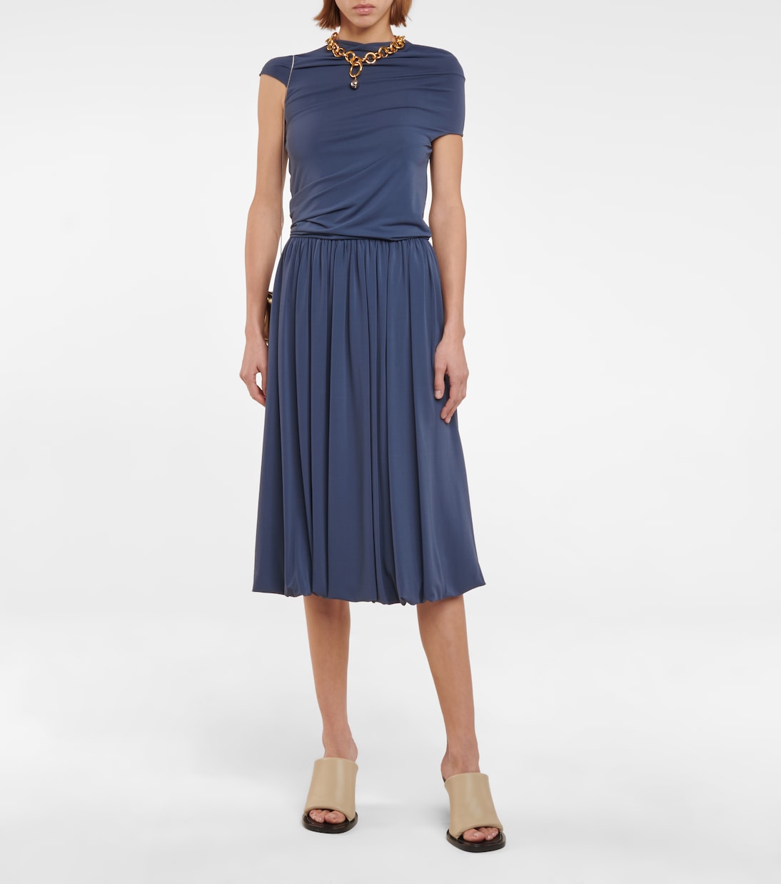 Pleated midi dress | Jil Sander