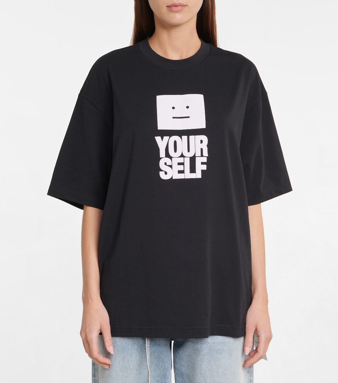 T-shirt imprimé en coton mélangé | Acne Studios