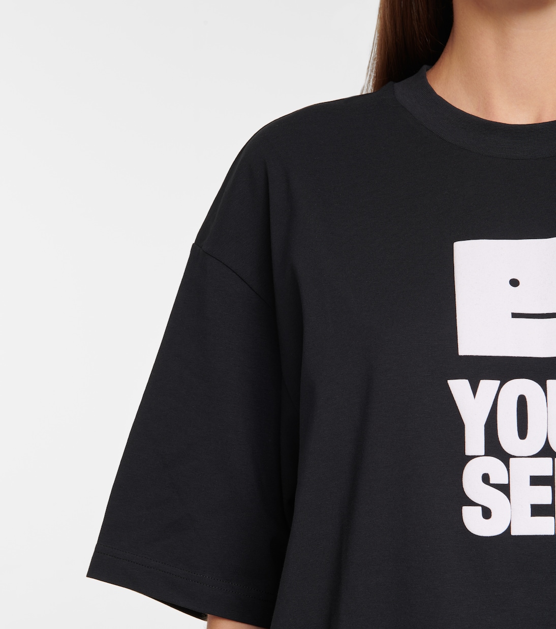 T-shirt imprimé en coton mélangé | Acne Studios