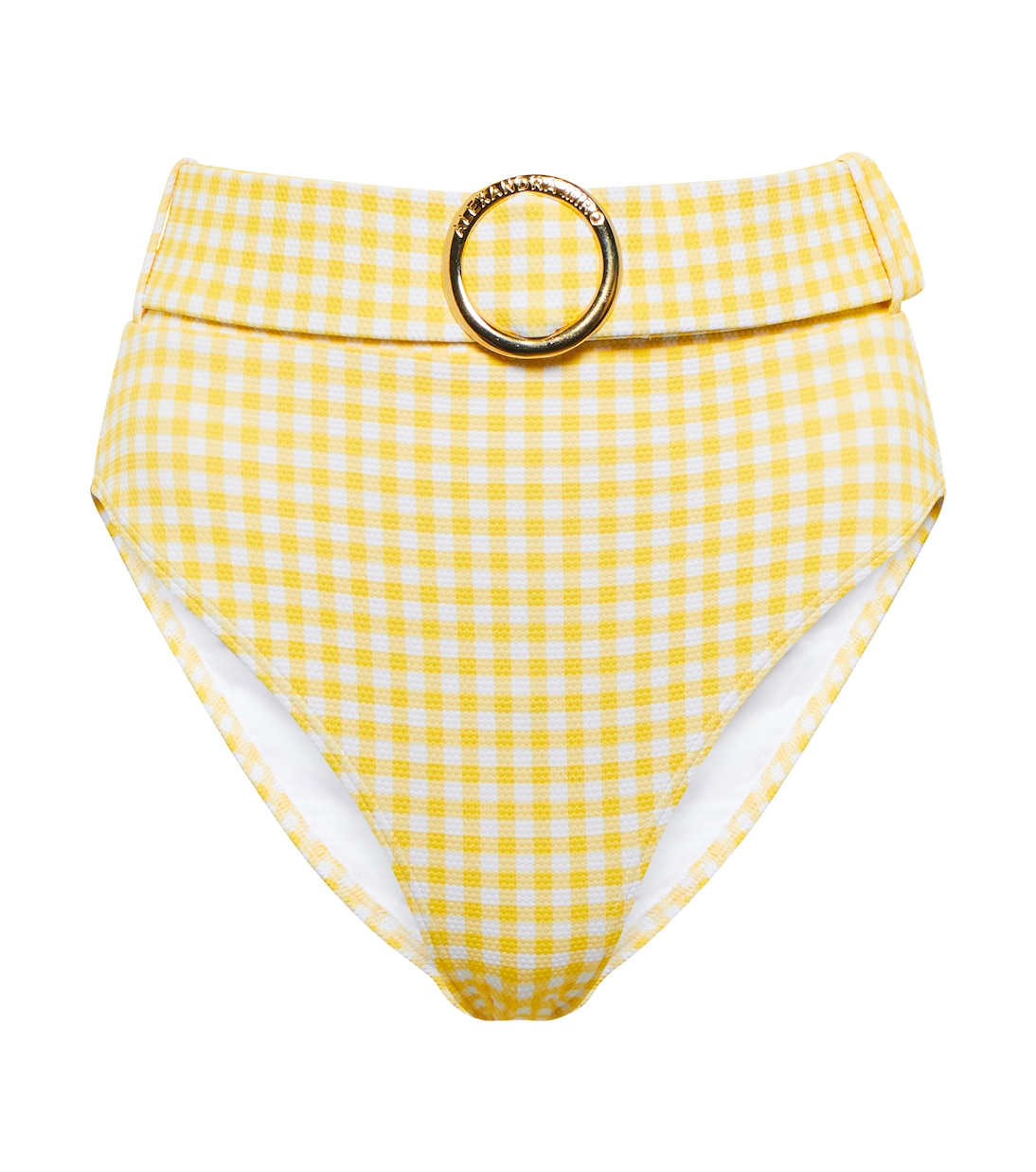 Ursula checked high-rise bikini bottoms | Alexandra Miro