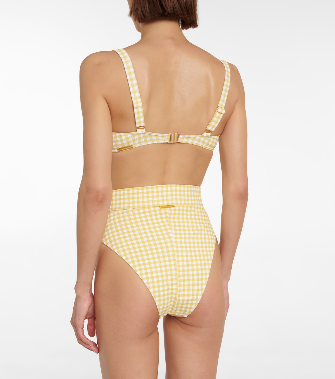 Ursula checked high-rise bikini bottoms | Alexandra Miro