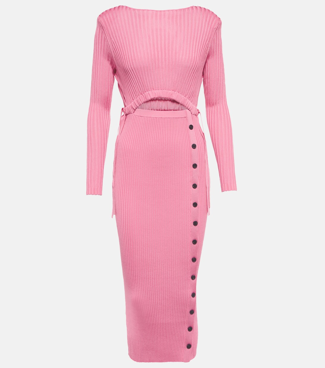 Ribbed-knit midi dress | Self-Portrait