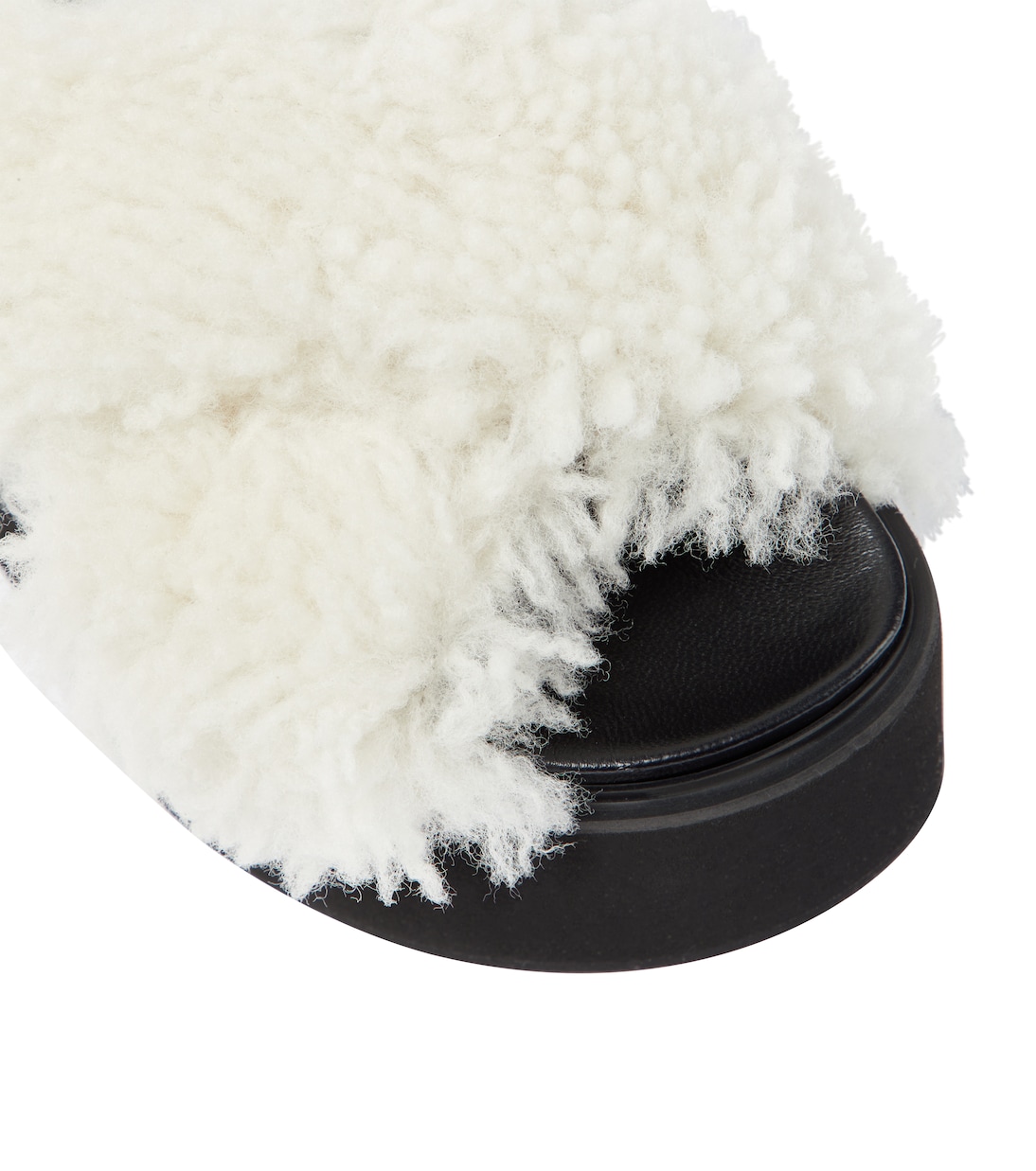 Sandales en cuir à shearling | Marni