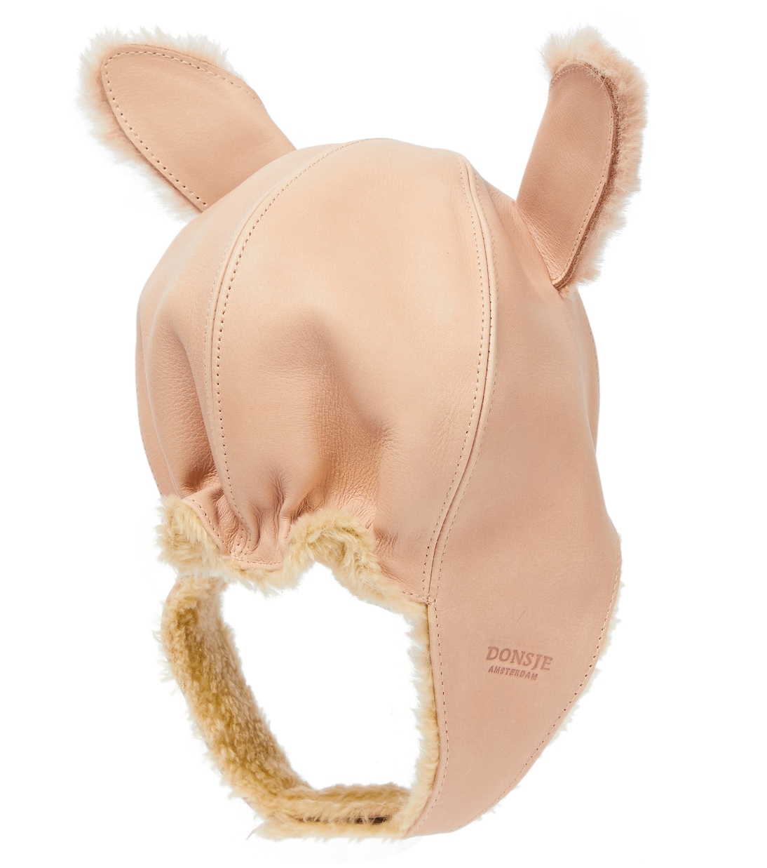 Chapeau Kapi en cuir et fourrure synthétique | Donsje