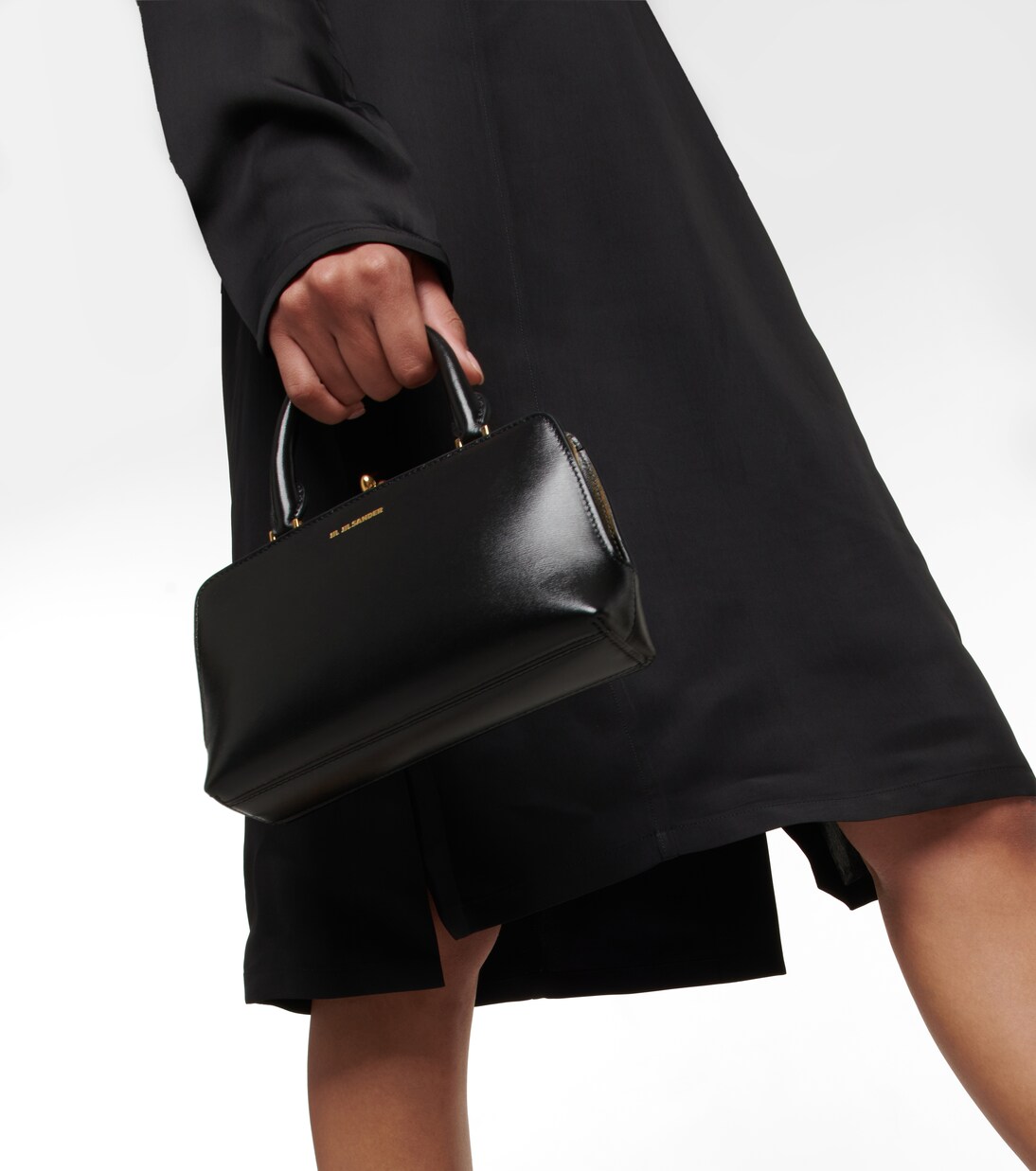 V-neck crêpe minidress | Jil Sander