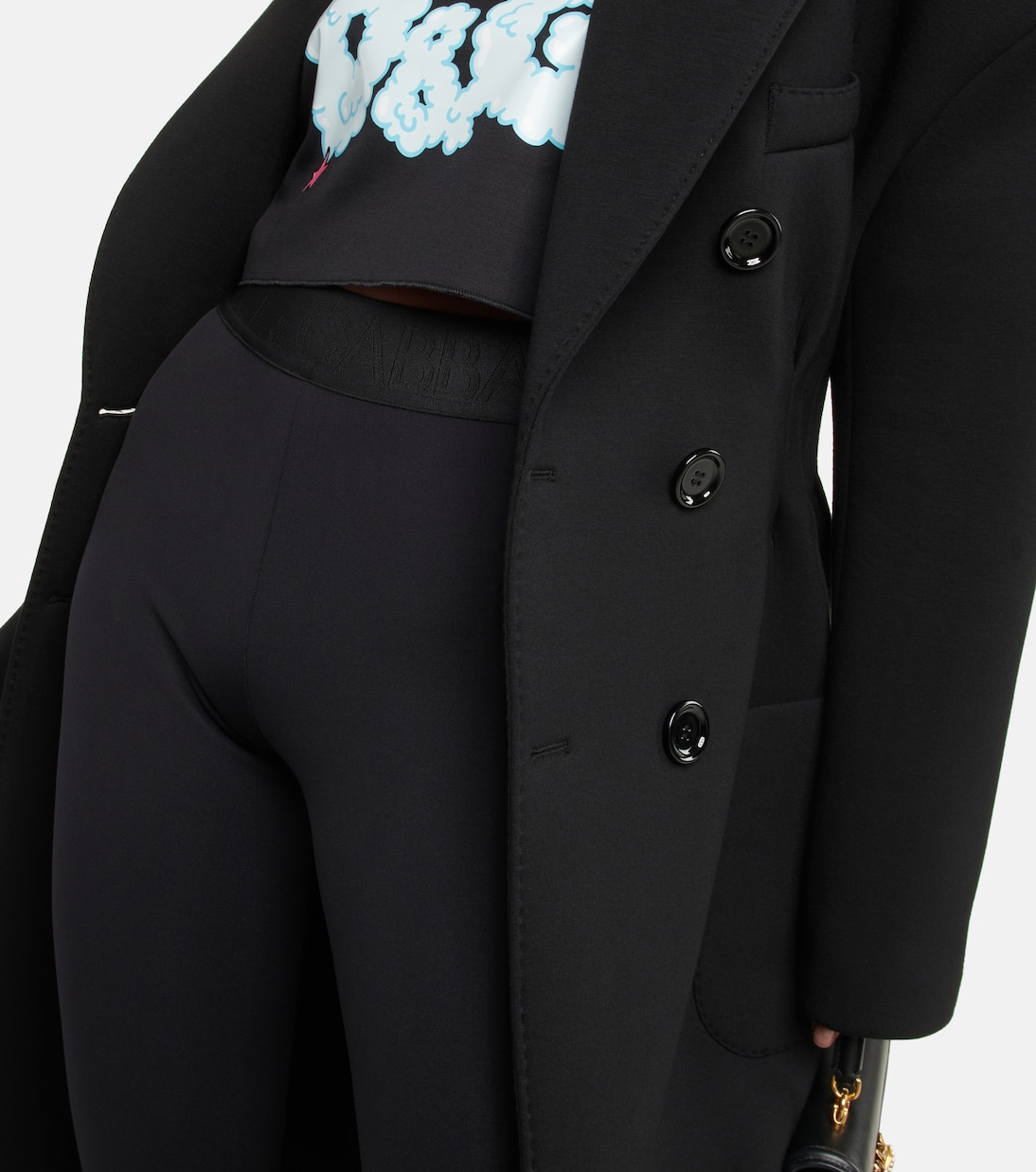 Leggings a vita alta con logo | Dolce&Gabbana
