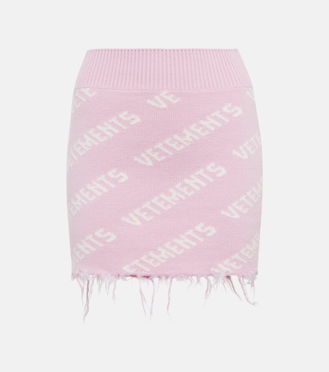 Logo wool miniskirt | Vetements