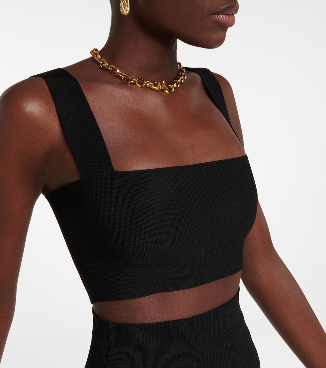 Cropped-Top aus Strick | Victoria Beckham