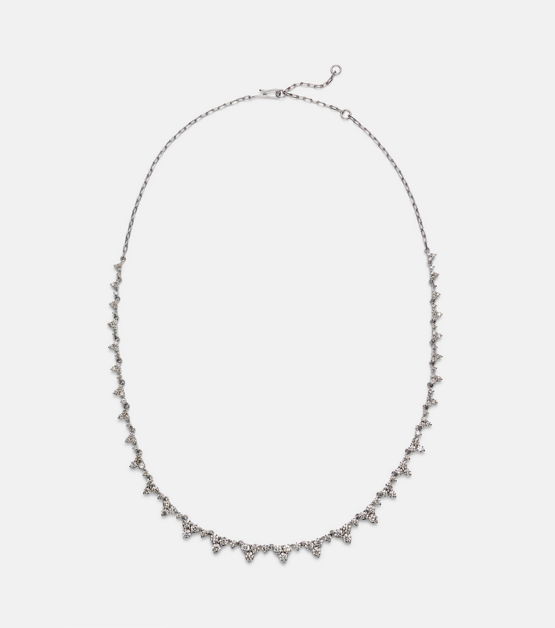 Collana Rivulet Tears in oro bianco 18kt con diamanti | Ileana Makri