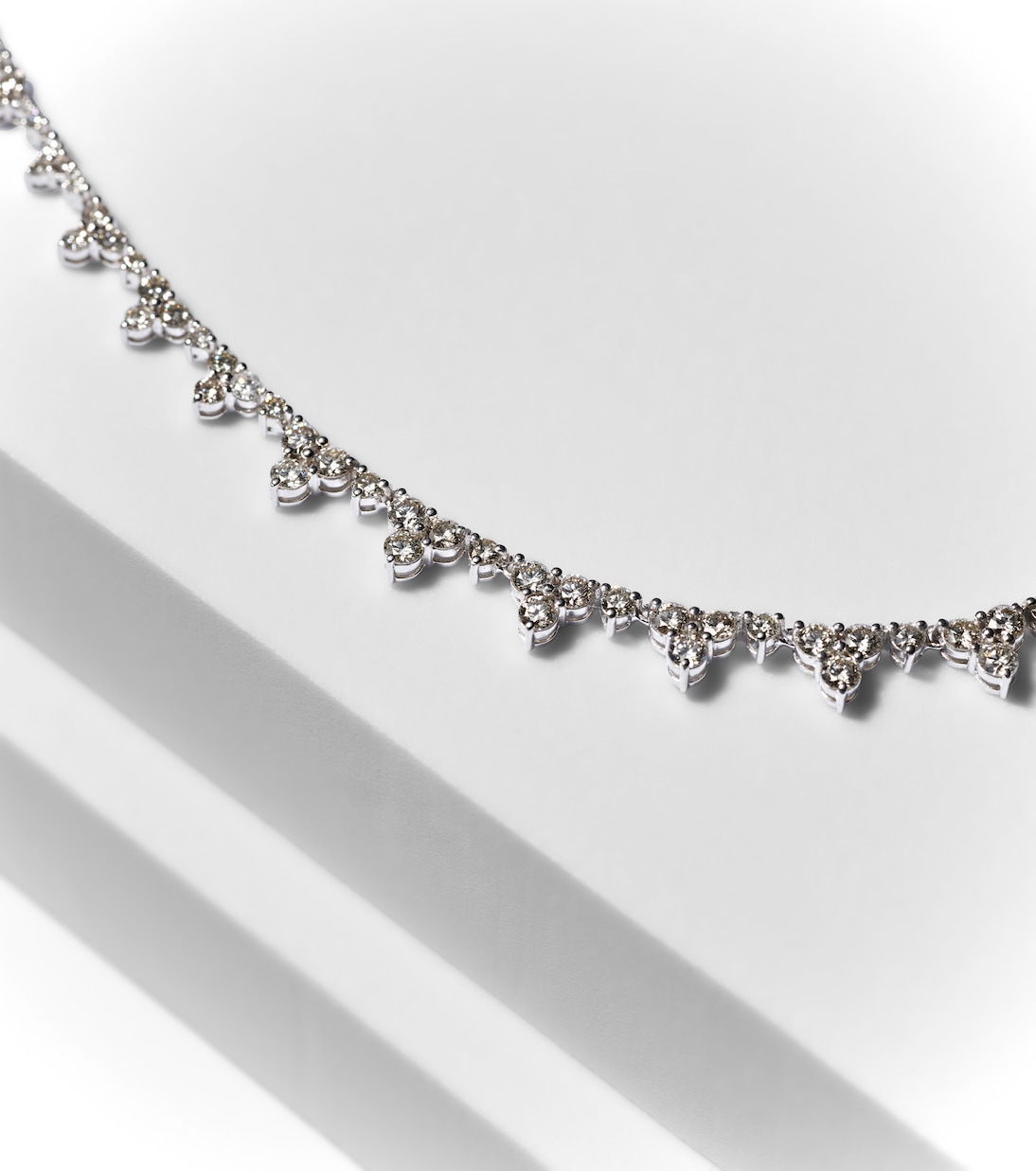 Collana Rivulet Tears in oro bianco 18kt con diamanti | Ileana Makri
